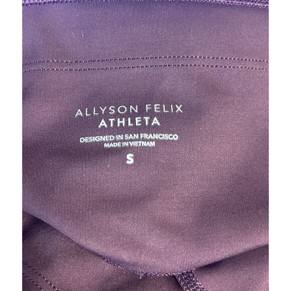 Athleta Allyson Felix Legend Mesh Tight Yoga Leggings Purple Small - Picture 3 of 11